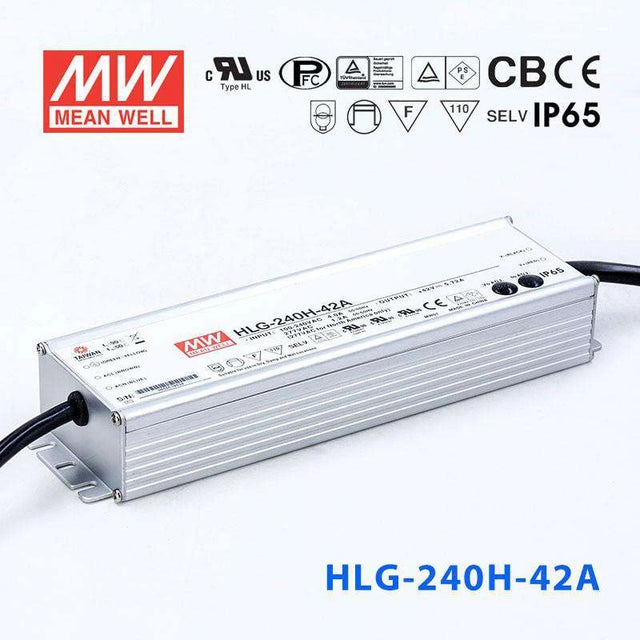 Mean Well HLG-240H-42A Power Supply 240W 42V - Adjustable 5.72A
