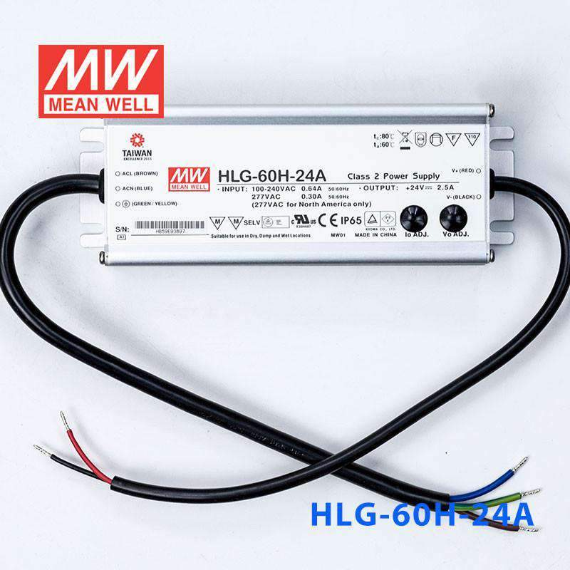 Mean Well HLG-60H-24A Power Supply 60W 24V - Adjustable 2.5A - PHOTO 2