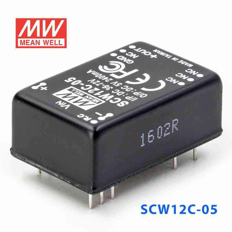 Mean Well SCW12C-05 DC-DC Converter - 12W 36~72V DC in 5V out 1A - PHOTO 1