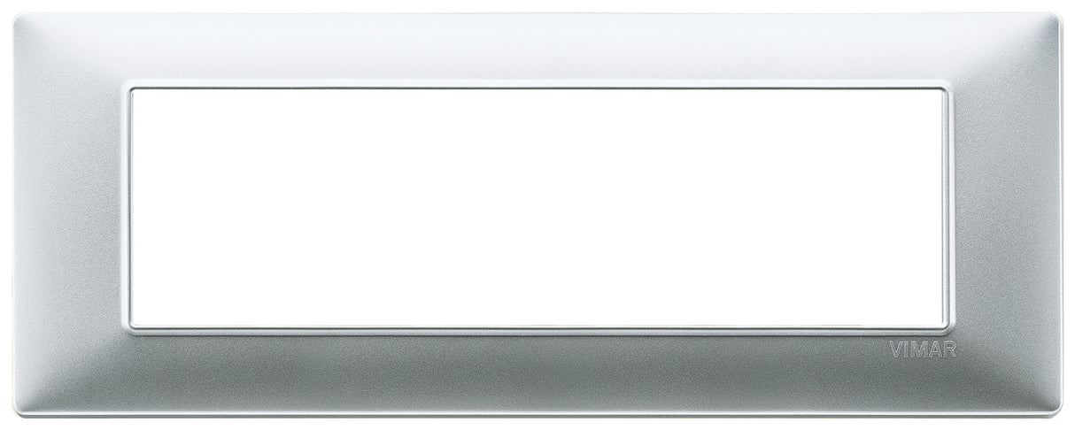 Vimar Plana Plate 7M Technopolymer Matt Silver