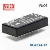 Mean Well DLW05A-12 DC-DC Converter - 5W - 9~18V in ±12V out 208mA