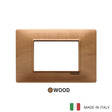 Vimar Plana Plate 3M Wood Pear-Tree