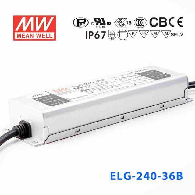 Mean Well ELG-240-36B Power Supply 240W 36V - Dimmable