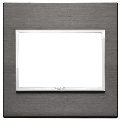 Vimar Eikon Evo Plate 3M Aluminium Lava Grey