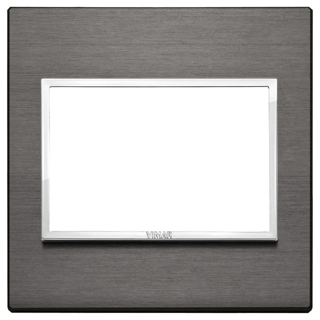 Vimar Eikon Evo Plate 3M Aluminium Lava Grey