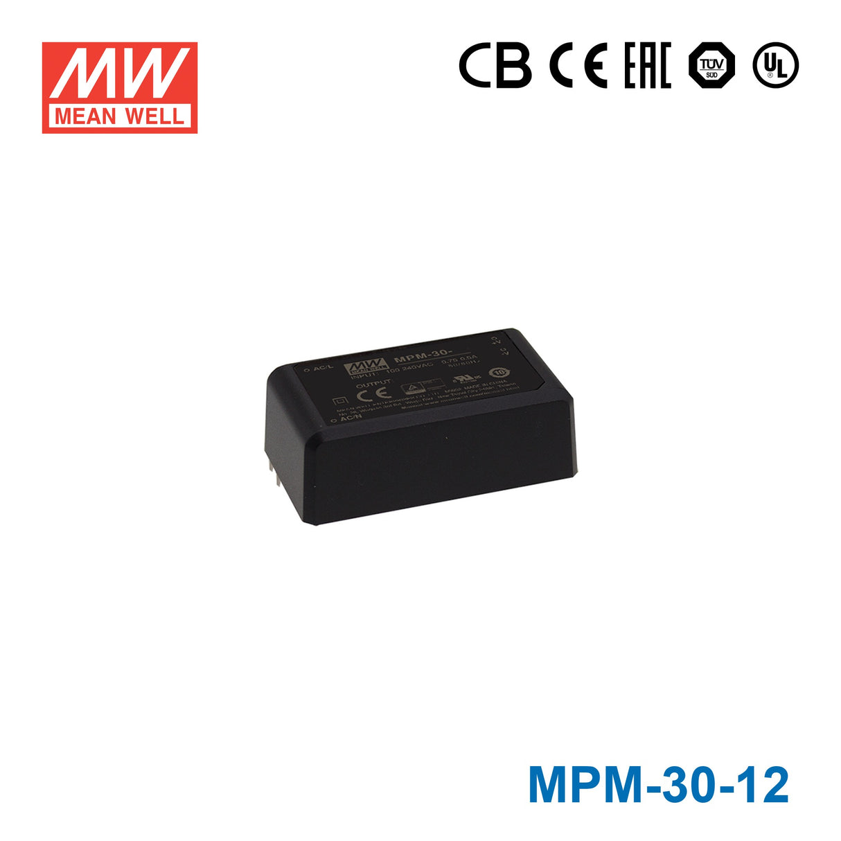Mean Well MPM-30-12 Power Supply 30W 12V
