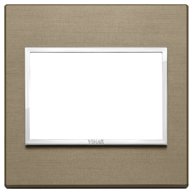 Vimar Eikon Evo Plate 3M Aluminium Dark Bronze