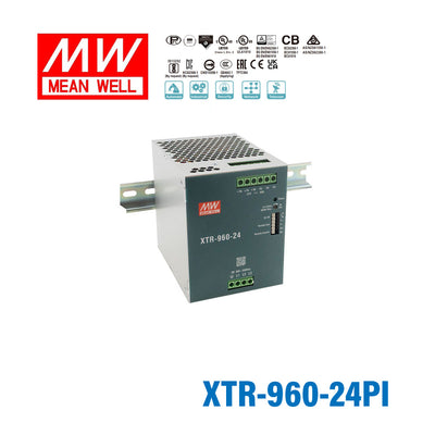 Mean Well XTR-960-24PI Three Phase Din Rail Power Supply 960W 24V - Push In 40A