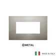 Vimar Arke Classic Plate 4M Metal Brushed Inox