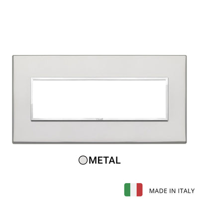 Vimar Eikon Evo Plate 7M Aluminium Silver