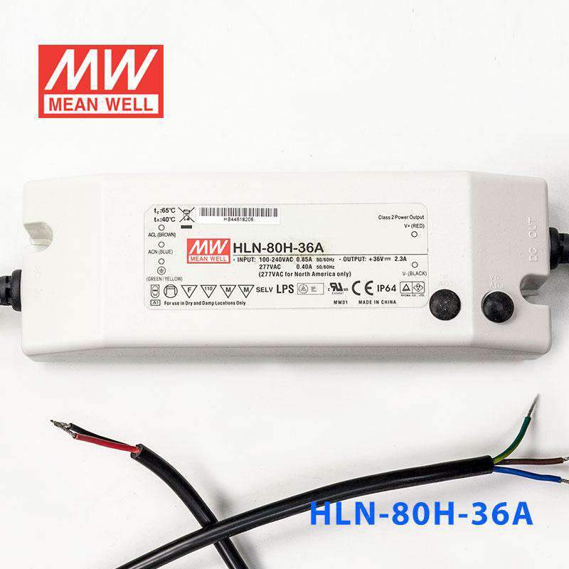 Mean Well HLN-80H-36A Power Supply 80W 36V - IP64, Adjustable - PHOTO 2