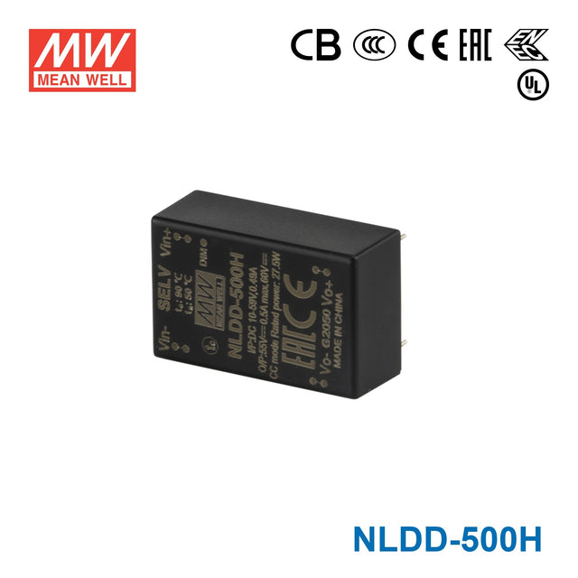 Mean Well NLDD-500H DC/DC LED Driver CC 500mA - Step-down