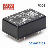 Mean Well DCW03C-05 DC-DC Converter - 3W - 36~72V in ±5V out