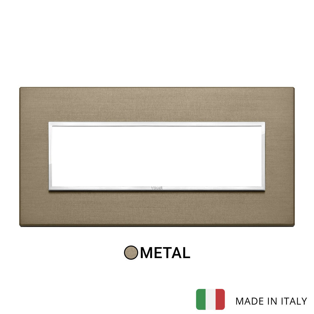 Vimar Eikon Evo Plate 7M Aluminium Dark Bronze