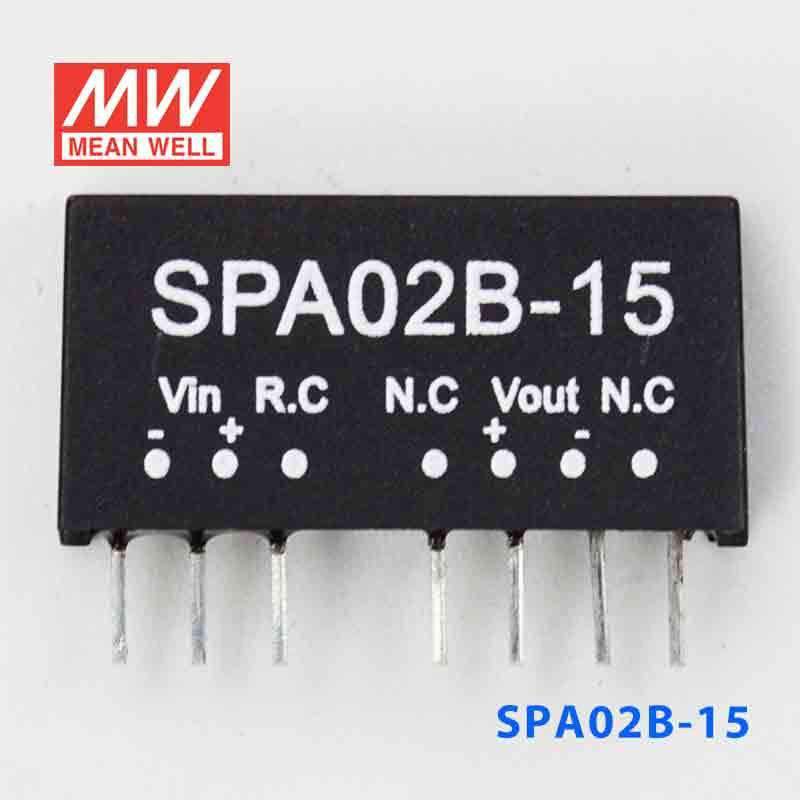 Mean Well SPA02B-15 DC-DC Converter - 2W - 18~36V in 15V out - PHOTO 2