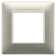 Vimar Plana Plate 2M Technopolymer Matt Nickel - Square