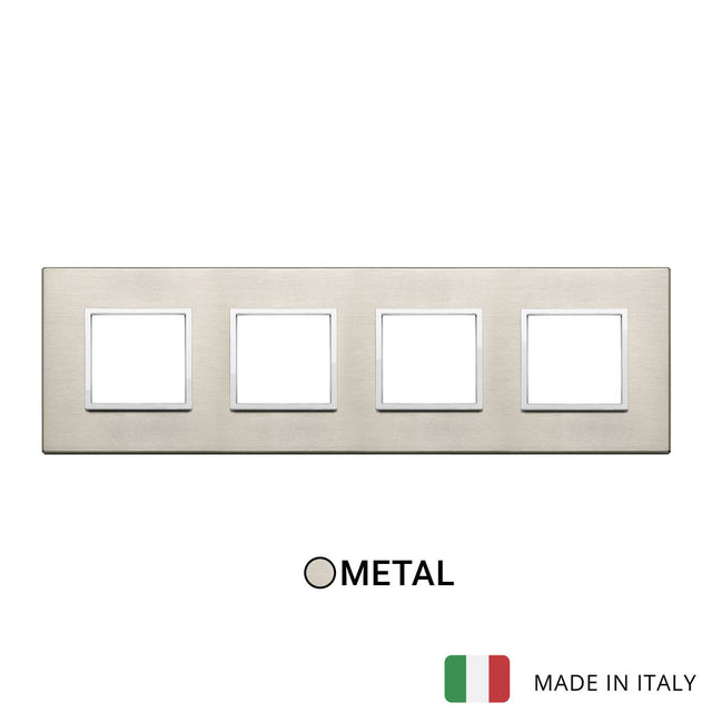 Vimar Eikon Evo Plate 8M (2+2+2+2) 71MM Aluminium Neutral Bronze
