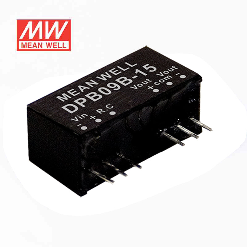 Mean Well DPB09B-12 DC-DC Converter - 9W - 18~36V in ±12V out 375mA