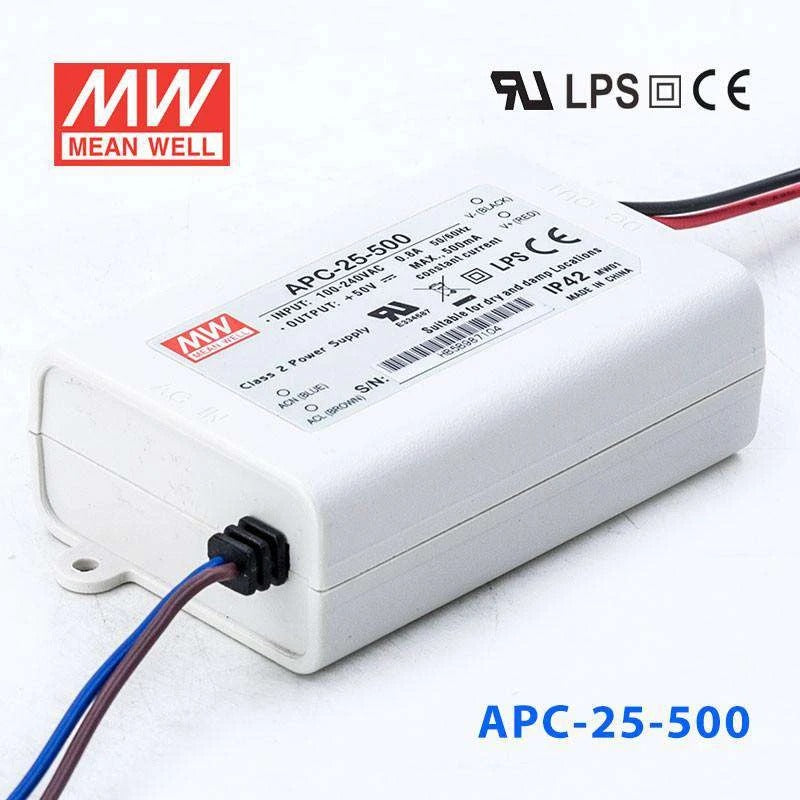 Mean Well APC Series LED Power Supply 500mA (8~35W)