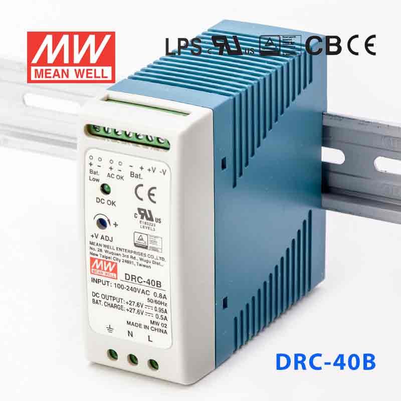 Mean Well DRC Series Power Supply 27.6V(40~180W)