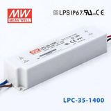 Mean Well LPC Series LED Power Supply 1400MA (35~60W)