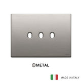 Vimar Eikon Plate 3Mx3 Vintage Brushed Nickel