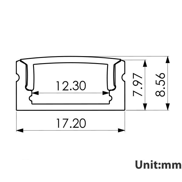 LED Extrusion EXLP03 Linear Profile - PHOTO 2