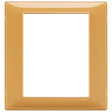 Vimar Plana Plate 8M Technopolymer Reflex Amber
