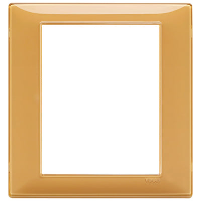 Vimar Plana Plate 8M Technopolymer Reflex Amber