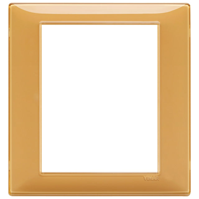 Vimar Plana Plate 8M Technopolymer Reflex Amber