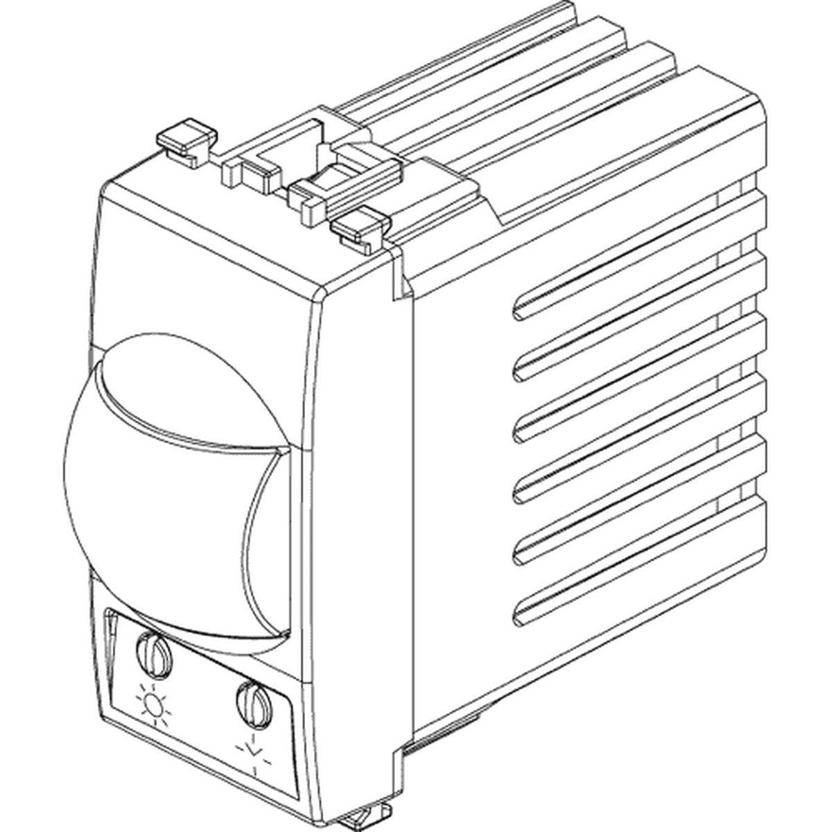 Eikon IR Relay Switch 230V Silver - PHOTO 1