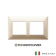 Vimar Plana Plate 4M(2+2) 57mm Technopolymer Matt Champagne