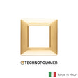 Vimar Plana Plate 2M Technopolymer Gold - Square