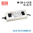 Mean Well ELG-75-C1400B-3Y Power Supply 75W 1400mA - Dimmable — 3-Wire Input (with Earth)