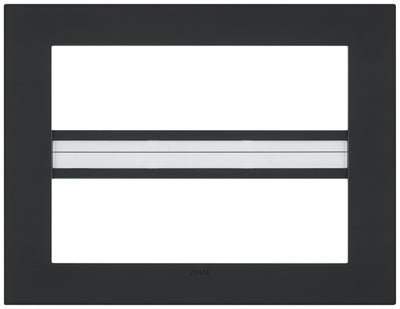 Vimar Arke Classic Plate 14M Technopolymer Black