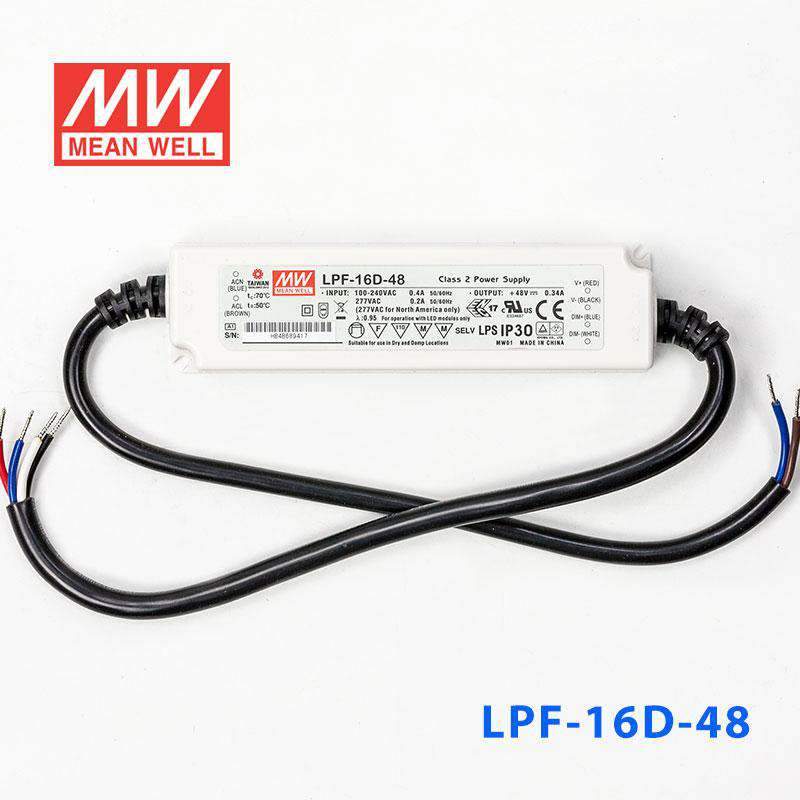 Mean Well LPF-16D-48 Power Supply 16W 48V - Dimmable 340mA - PHOTO 2