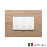 Vimar Eikon Wood 3 Gang Switch - Oak - 16A - PHOTO 13