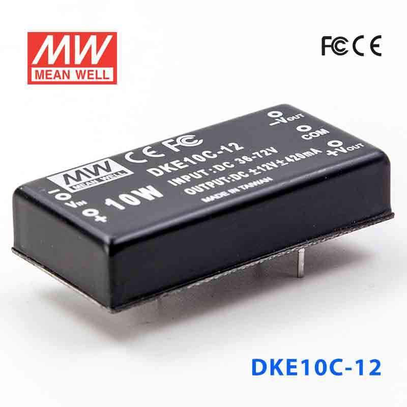Mean Well DKE10C-12 DC-DC Converter - 10W - 36~72V in ±12V out 420mA
