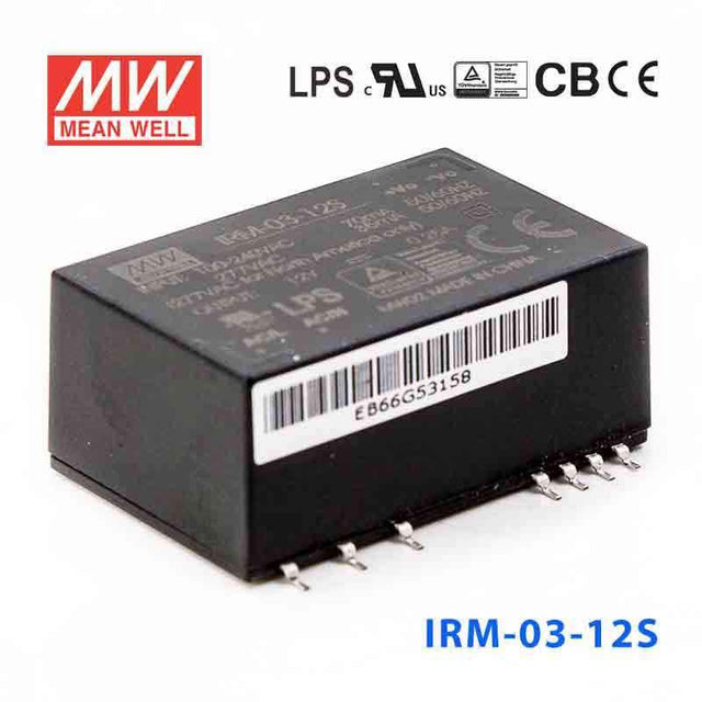 Mean Well IRM-03-12S Switching Power Supply 3W 12V 250mA - Encapsulated