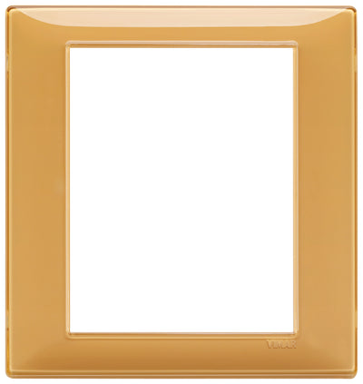 Vimar Plana Plate 8M Technopolymer Reflex Amber