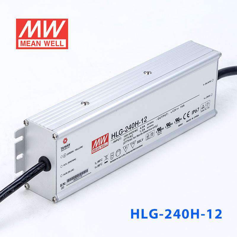 Mean Well S-HLG-240H-12 Power Supply 192W 12V with AU/NZ plug - PHOTO 1