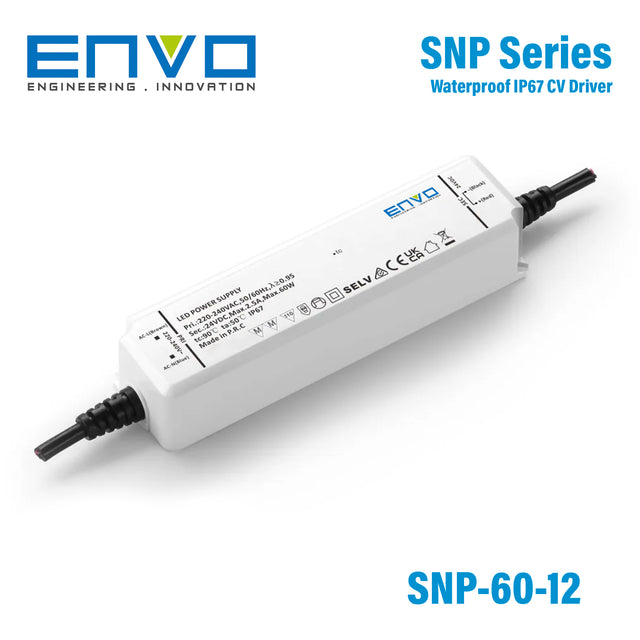 Envo EV-SNP-60-12 LED Driver 60W 12V Waterproof IP67