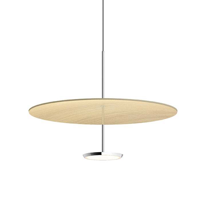 Pablo Pendant Sky Dome Wood 24" Oak - PHOTO 1