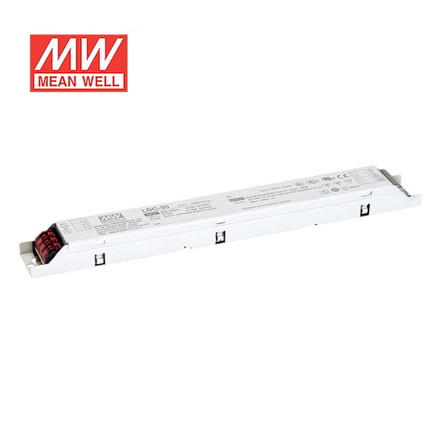 Mean Well LDC-35DA2 Linear LED Driver 35W 300~1000mA Adjustable Output - DALI2