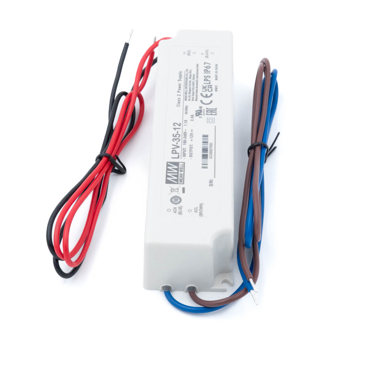 Mean Well LPV-35-12 LED Driver — 36W 12V 3A IP67 Waterproof - PHOTO 3
