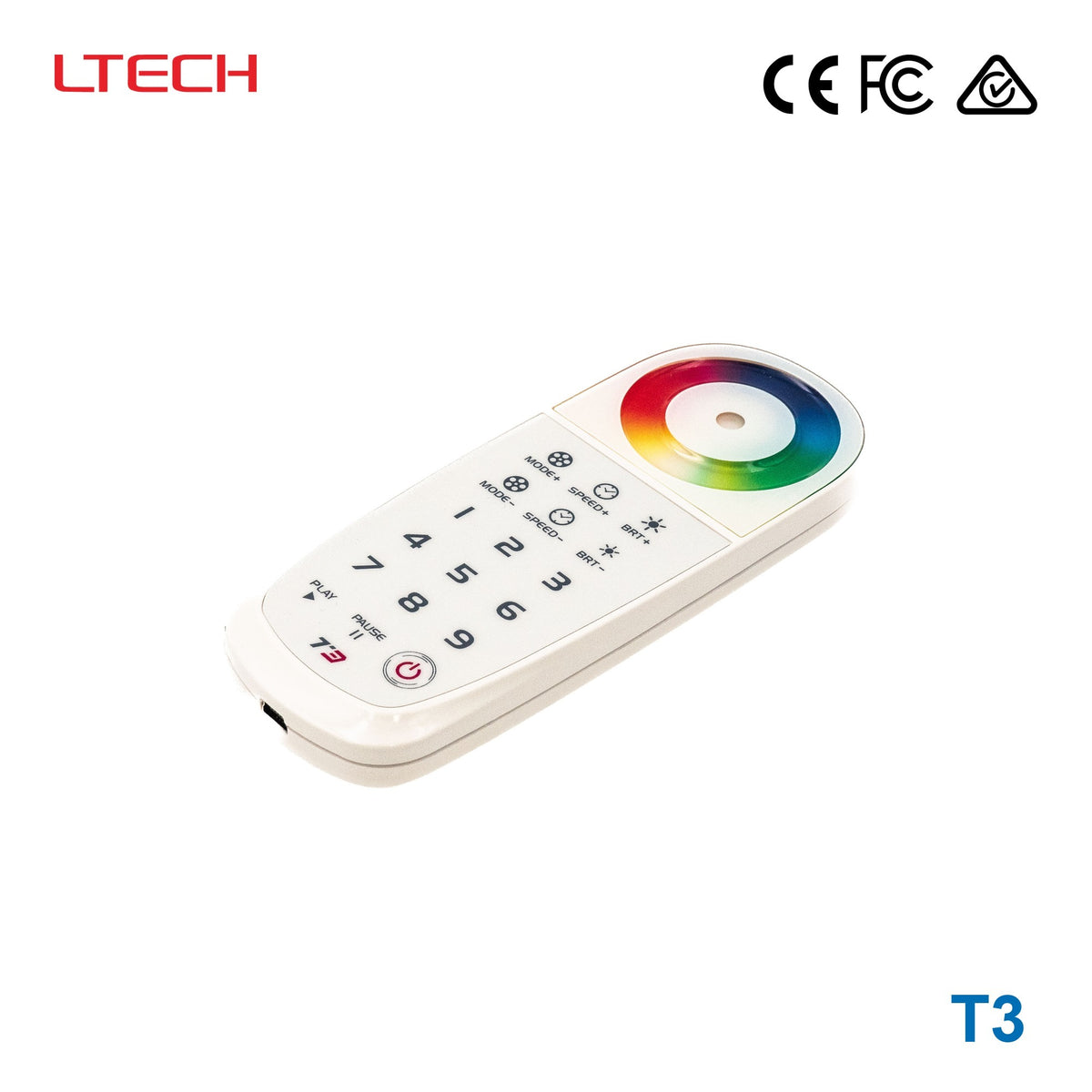 Ltech T3 Wireless RF Single-zone Remote - RGB LED Controller ...