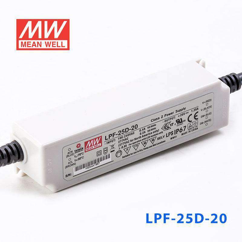 Mean Well LPF-25D-20 Power Supply 25W 20V - Dimmable - PHOTO 1