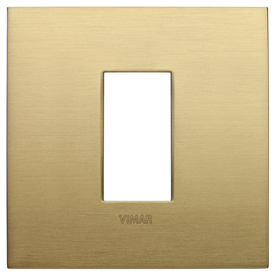 Vimar Arke Classic Plate 1M Metal Brushed Brass