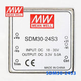 Mean Well SDM30-24S3 DC-DC Converter - 16.5W - 18~36V in 3.3V out 5A - PHOTO 2