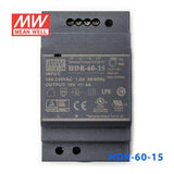 Mean Well HDR-60-15 Ultra Slim Step Shape Power Supply 60W 15V 4A - DIN Rail - PHOTO 2